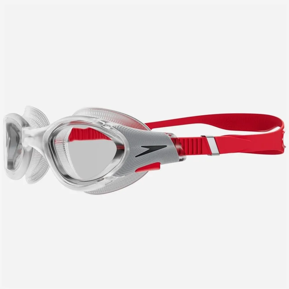 Speedo Biofuse 2.0 Unisex Swimming Goggles - Fed Red/Silver/Clear - One Size - immagine 3
