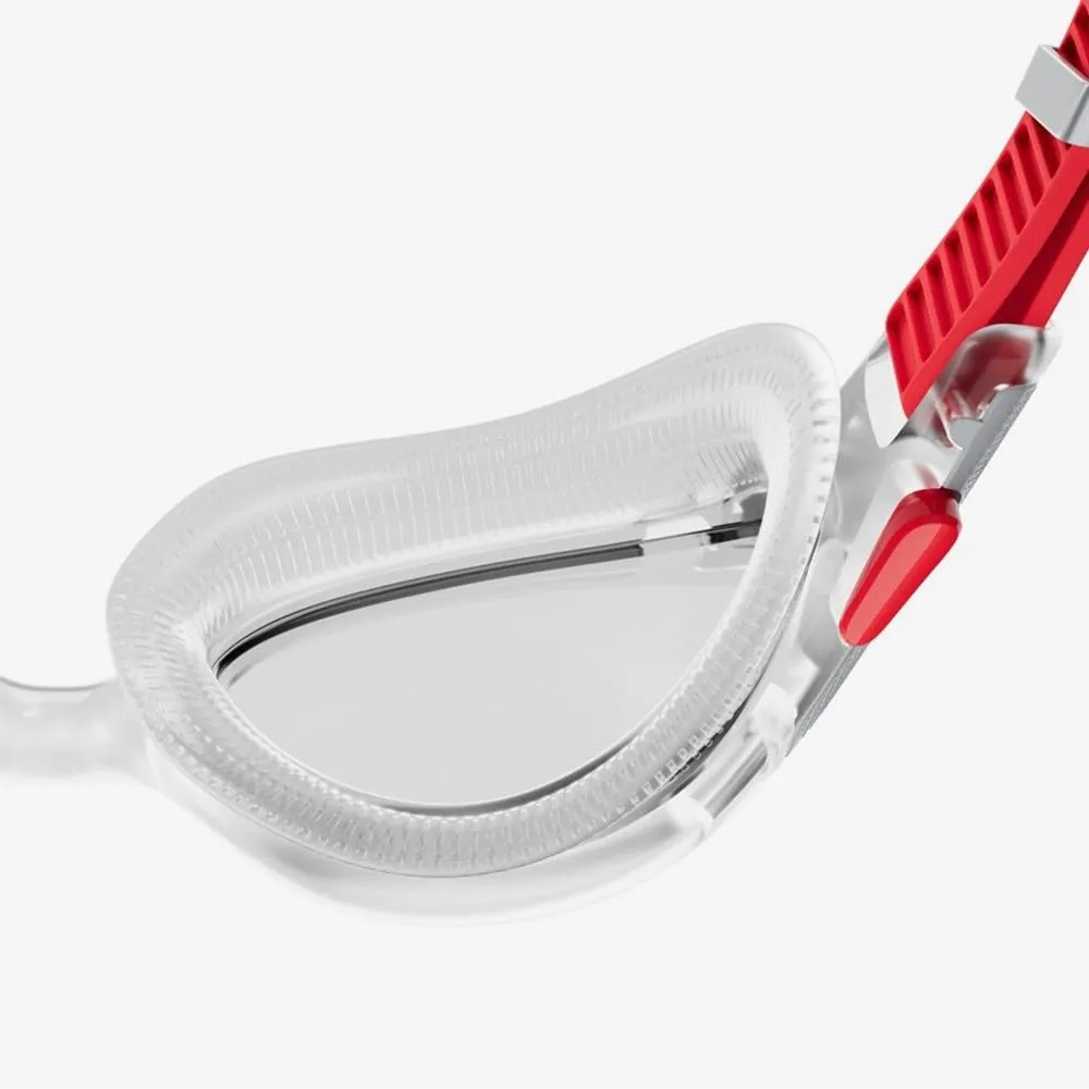 Speedo Biofuse 2.0 Unisex Swimming Goggles - Fed Red/Silver/Clear - One Size - immagine 4