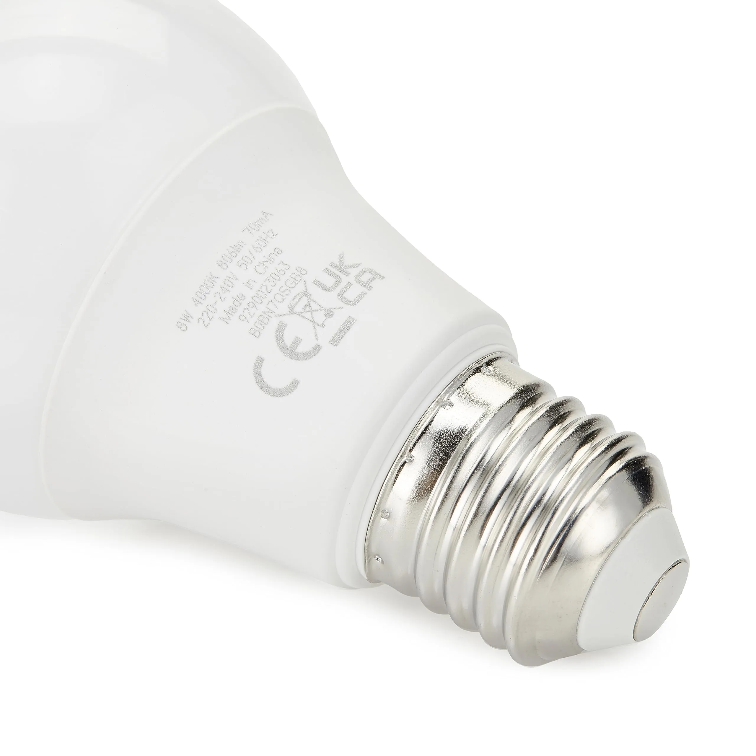 Amazon Basics Lampadina Edison a LED E27, 8W (60W), Bianco Freddo, Non Dimmerabile, Confezione da 2 pezzi - immagine 4