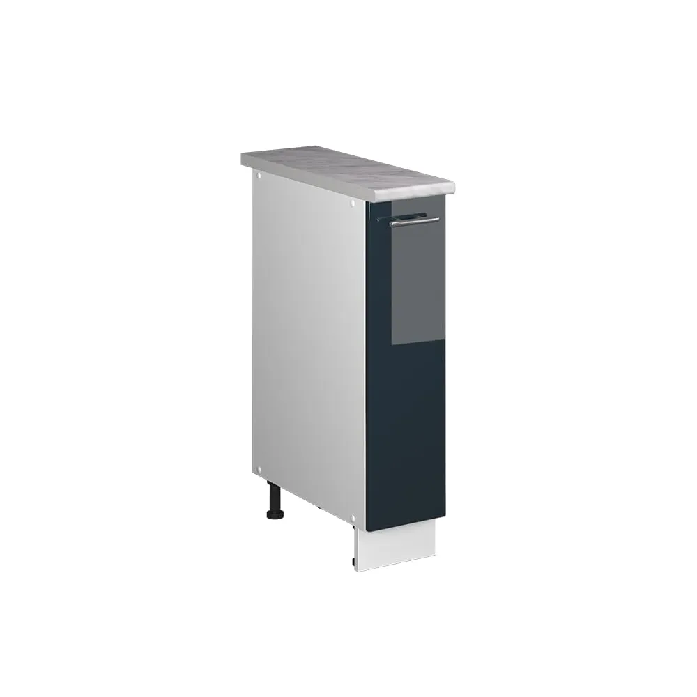 Vicco Fame-Line Colonna Dispensa Cucina Blu Scuro Lucido/Bianco 20 cm - immagine 1