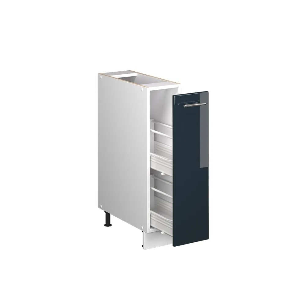 Vicco Fame-Line Colonna Dispensa Cucina Blu Scuro Lucido/Bianco 20 cm - immagine 7