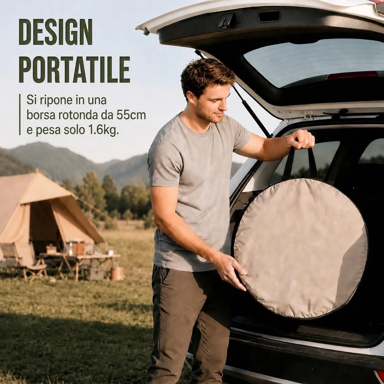 Wolfwise Tenda Doccia Campeggio Pop-Up, Spogliatoio Portatile e Pieghevole - immagine 8
