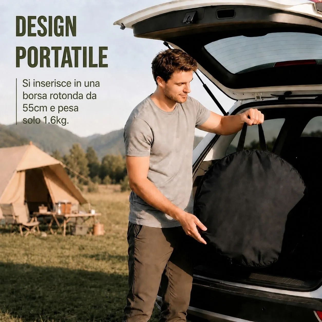 Wolfwise Tenda Doccia Campeggio Pop-Up, Spogliatoio Portatile e Pieghevole - immagine 9