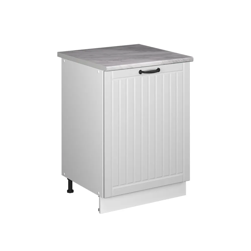 Vicco Mobile Lavello Cucina Fame-Line, Bianco Country/Bianco, 60 cm - immagine 1