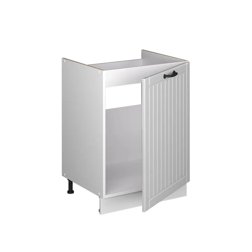 Vicco Mobile Lavello Cucina Fame-Line, Bianco Country/Bianco, 60 cm - immagine 7