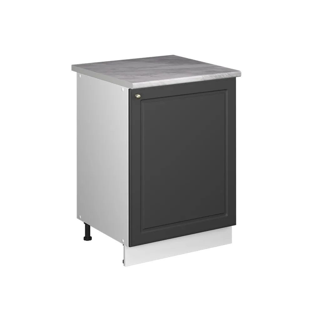 Vicco Mobile Lavello Cucina Fame-Line Antracite Country/Bianco 60 cm - immagine 1