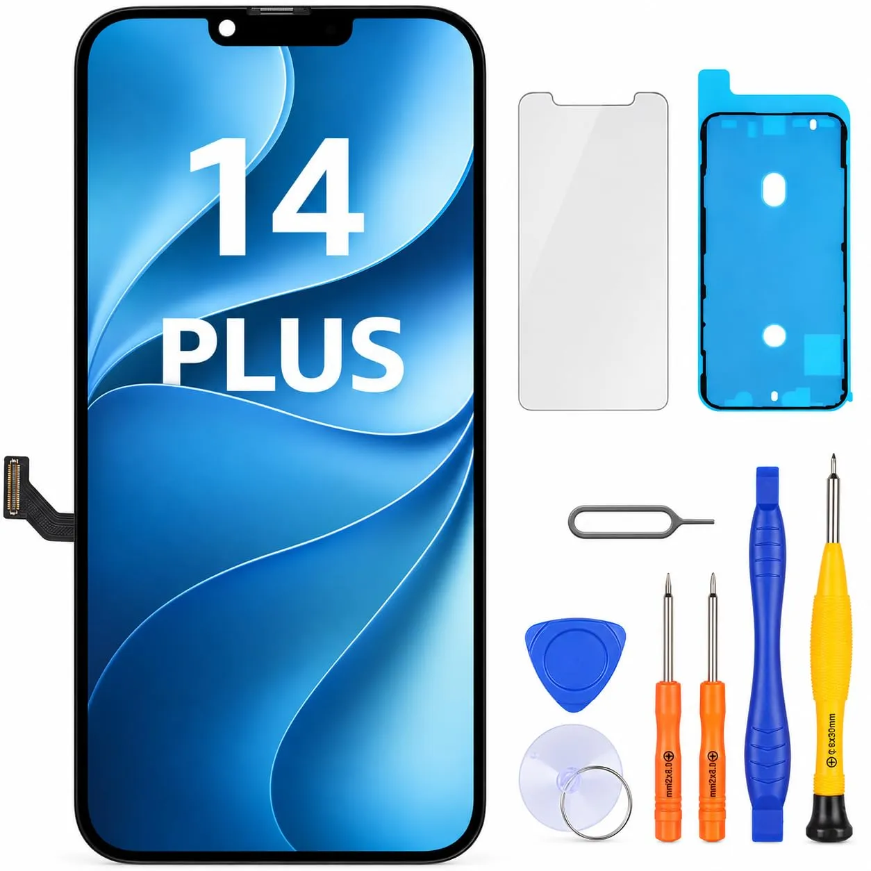 LL TRADER Schermo LCD 6,7'' per iPhone 14 Plus e Kit di Riparazione - immagine 1