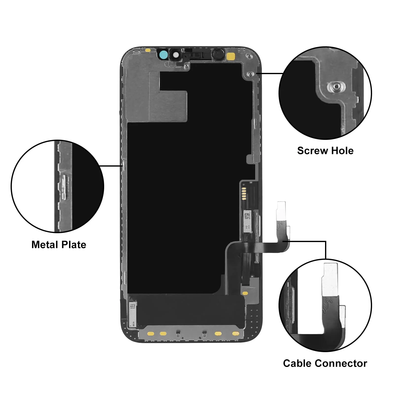 LL TRADER Schermo OLED 6,1'' per iPhone 12/12 Pro e Kit di Riparazione - immagine 5