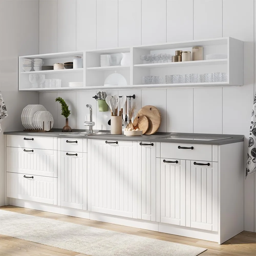 Vicco Fame-Line Dispensa Cucina Bianco Country/Bianco 20 cm - immagine 6