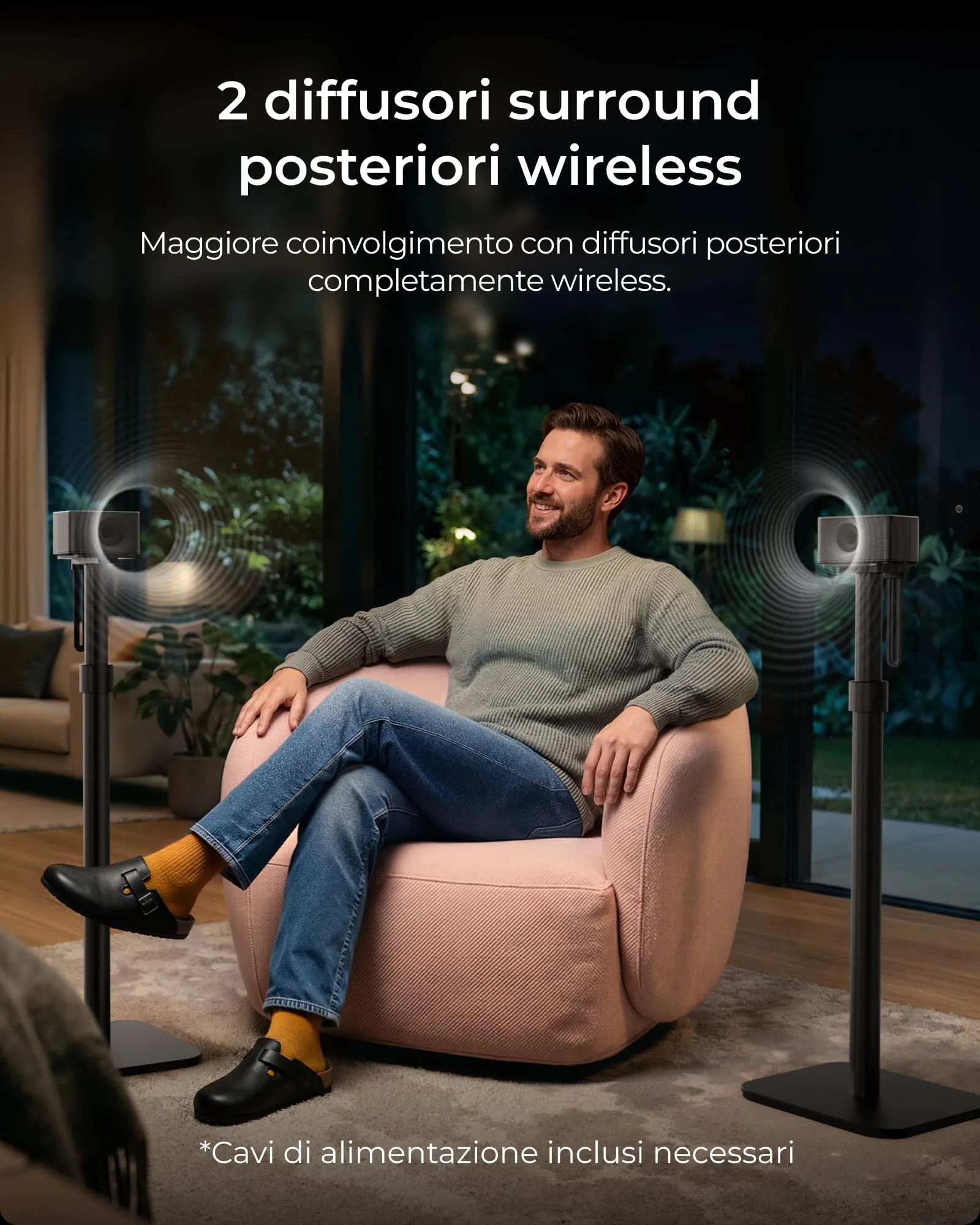 ULTIMEA Poseidon M100 Sistema Surround 7.1 Wireless con Dolby Atmos - immagine 4