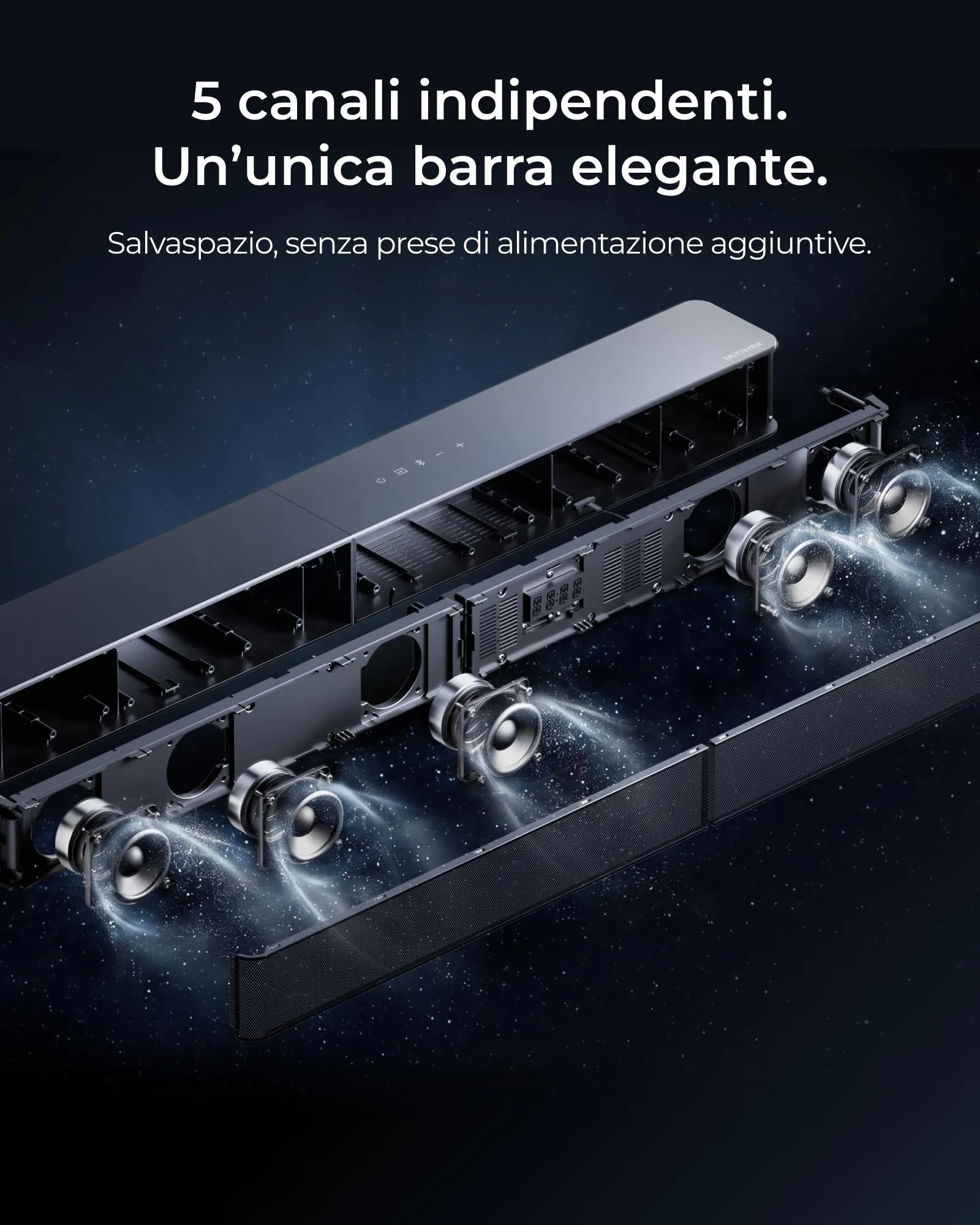 ULTIMEA Poseidon M100 Sistema Surround 7.1 Wireless con Dolby Atmos - immagine 6