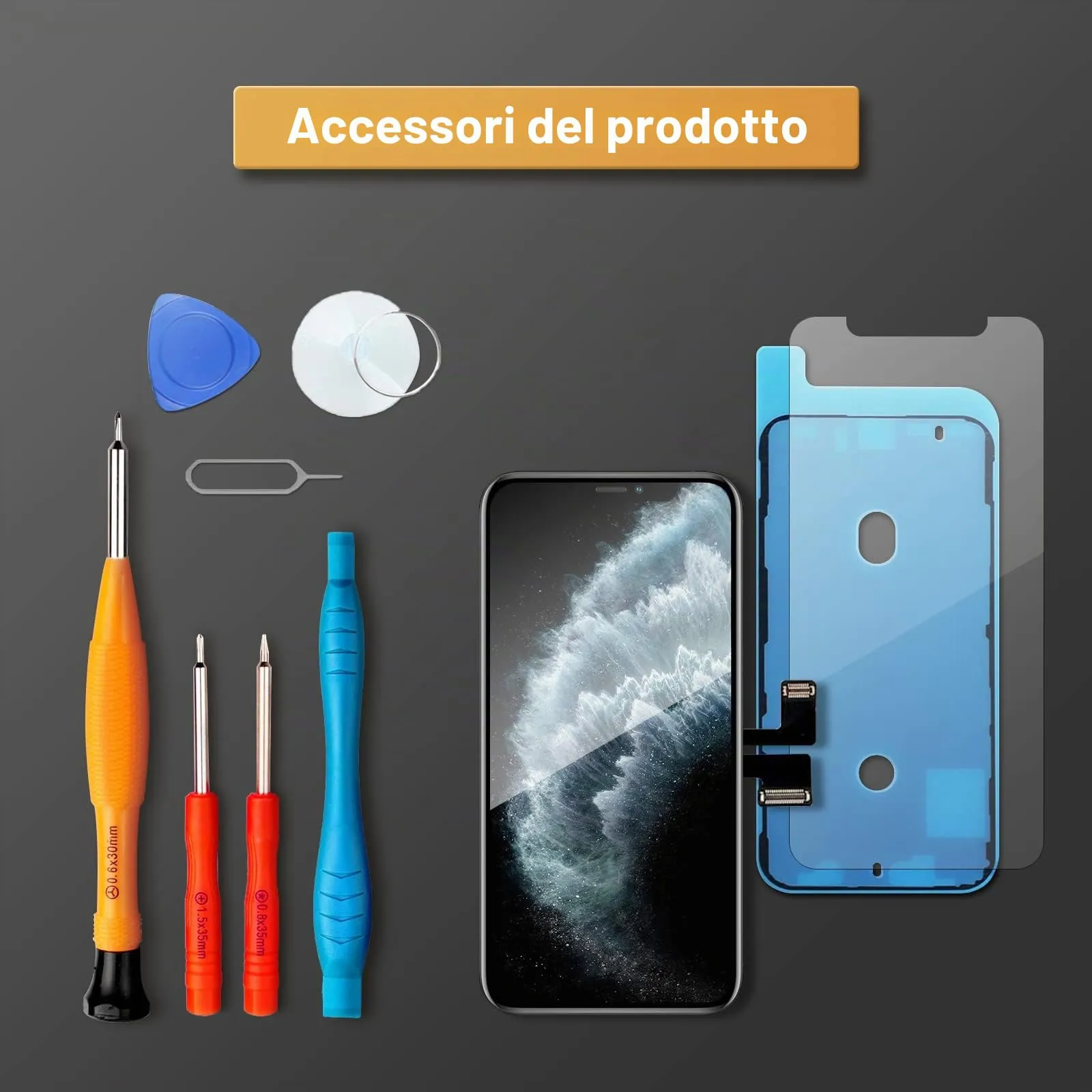 LL TRADER Schermo LCD 5,8'' per iPhone 11 Pro e Kit di Riparazione - immagine 7