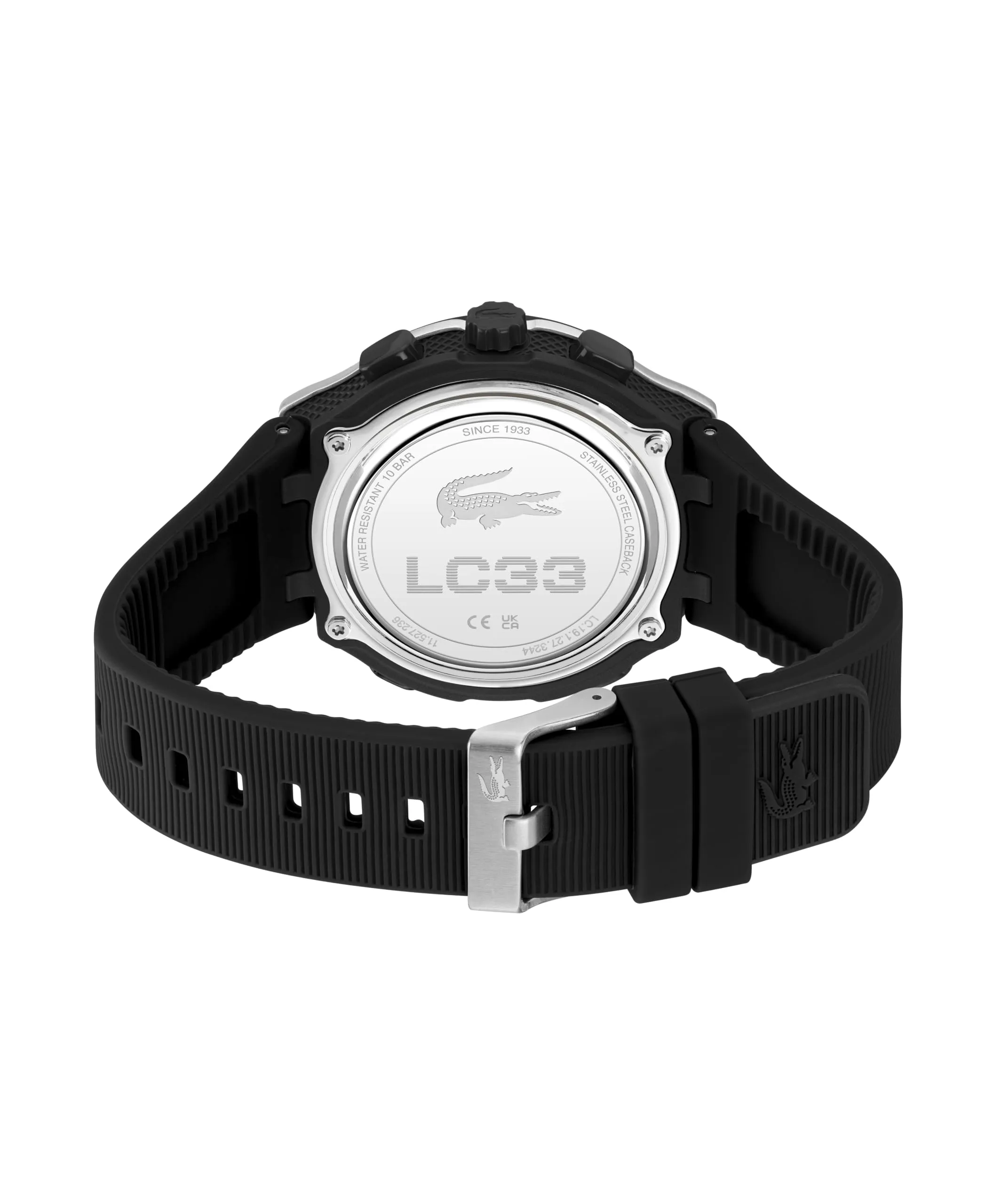 Lacoste LC33 Orologio Analogico-Digitale da Uomo con Cronografo, Cinturino in Silicone Nero - 2011516 - immagine 4