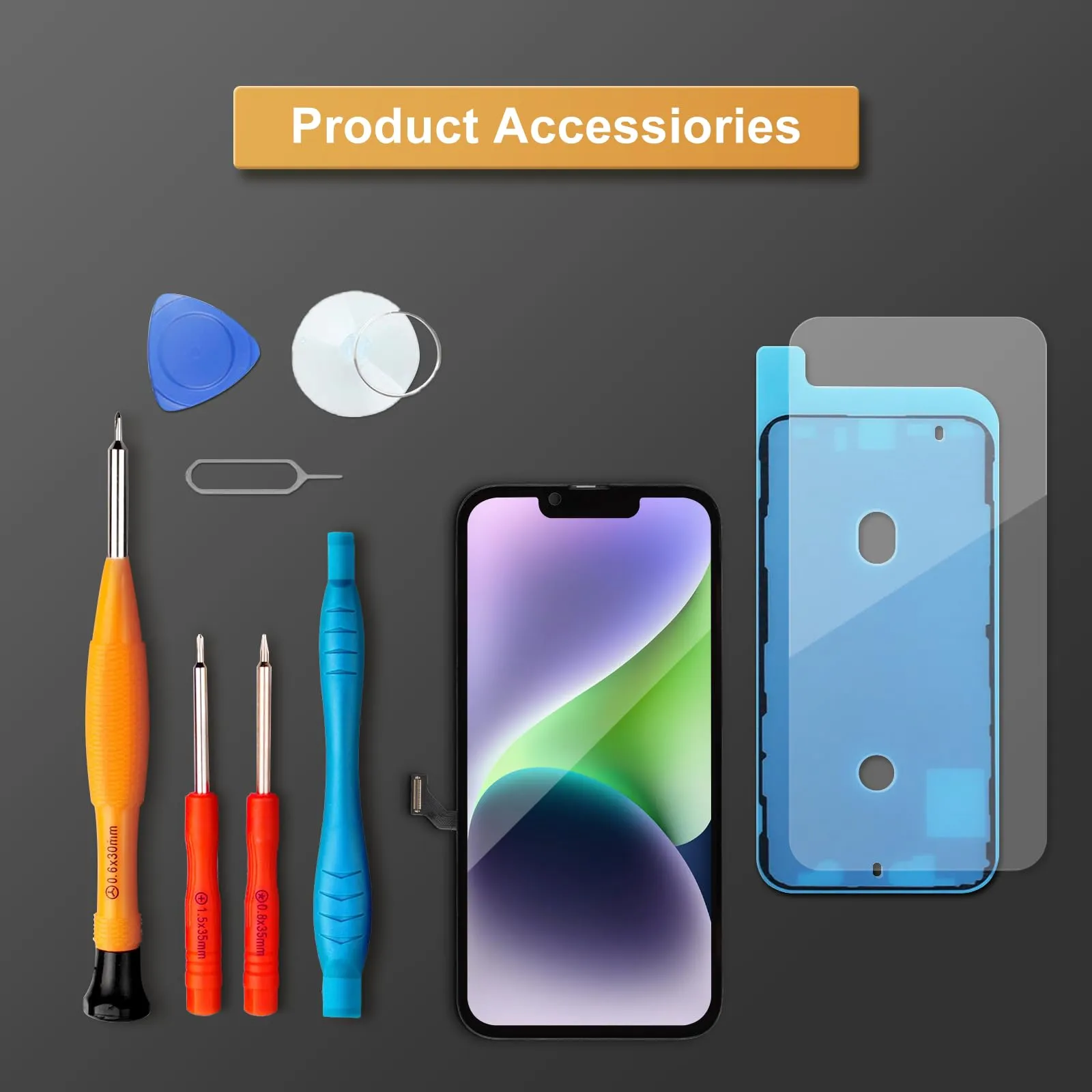 LL TRADER Schermo OLED 6,1'' per iPhone 14 e Kit di Riparazione - immagine 7