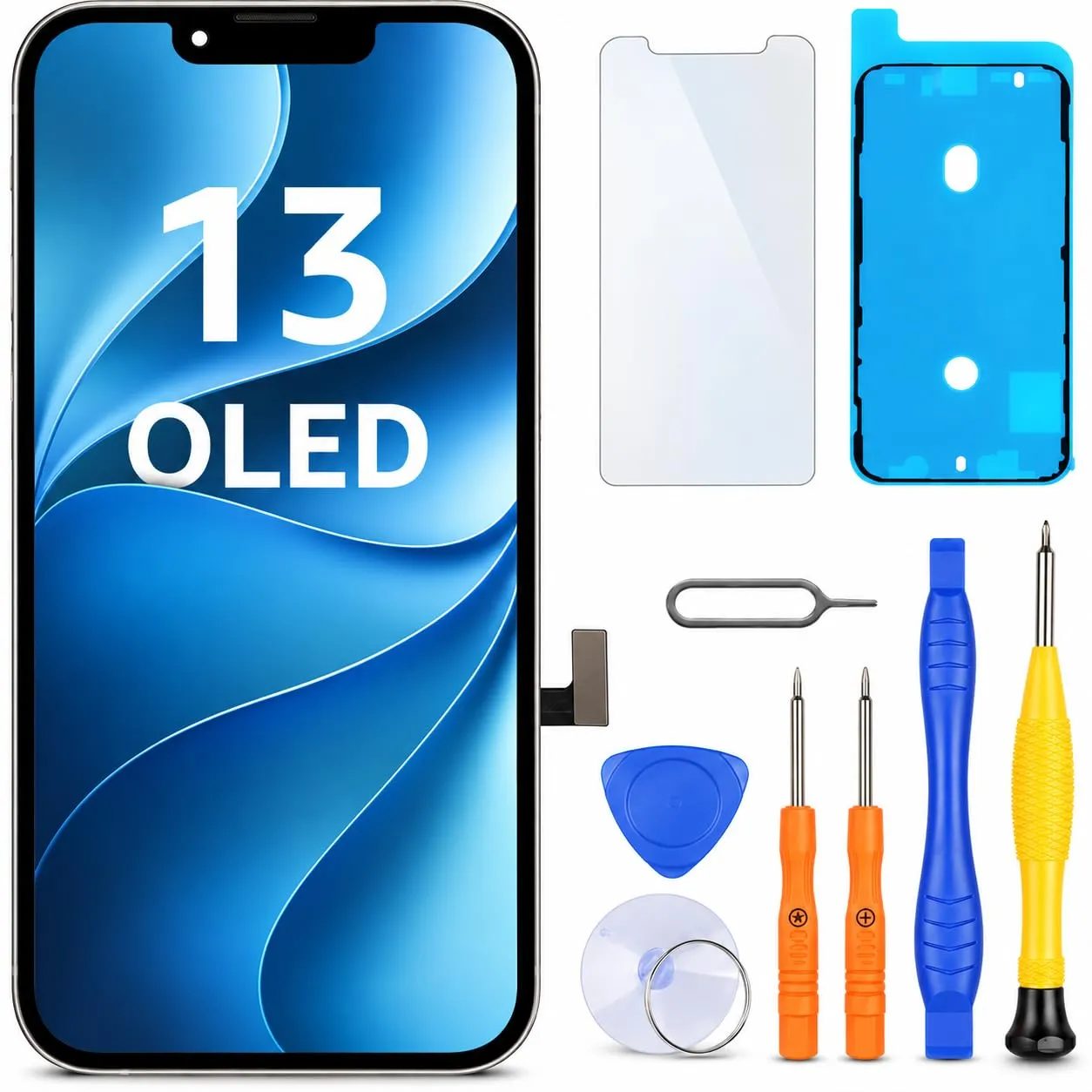 LL TRADER Schermo OLED 6,1'' per iPhone 13 e Kit di Riparazione - immagine 1