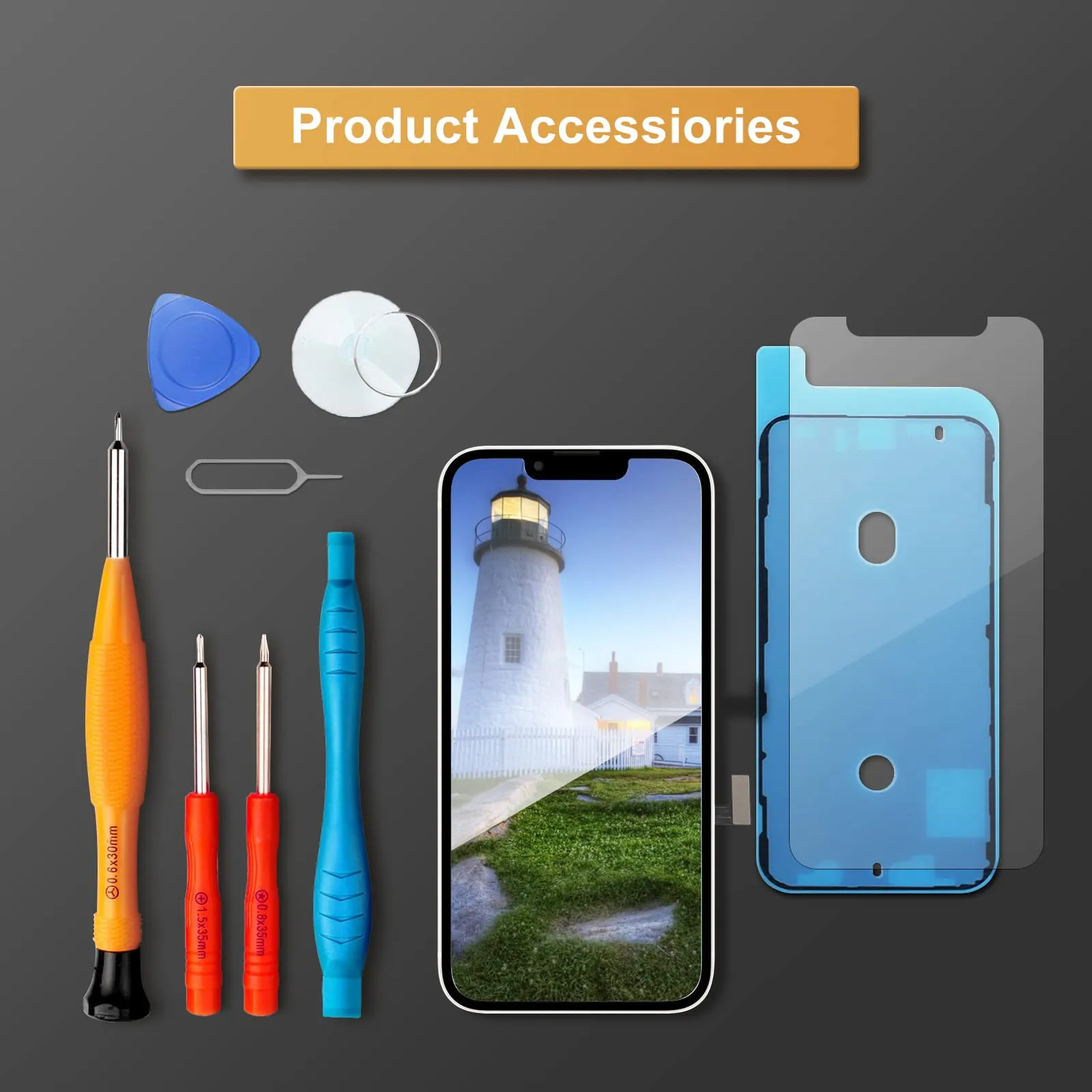 LL TRADER Schermo OLED 6,1'' per iPhone 13 e Kit di Riparazione - immagine 7
