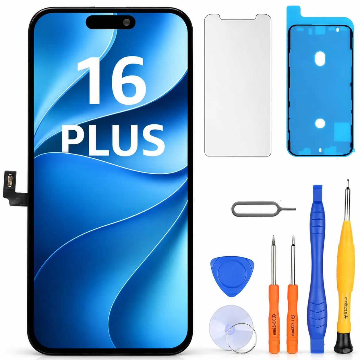 LL TRADER Schermo LCD 6,7'' per iPhone 16 Plus e Kit di Riparazione - immagine 1