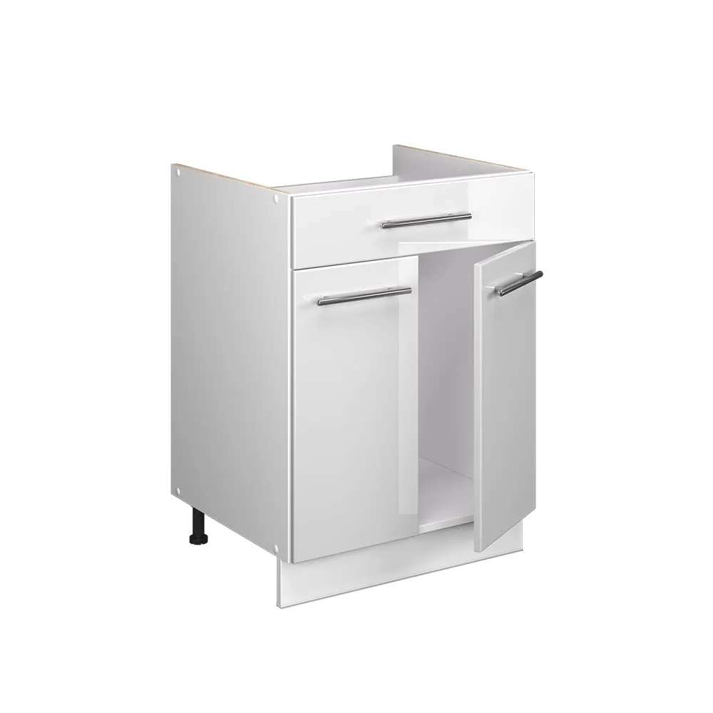 Vicco Fame-Line Mobile Base, Bianco Lucido/Bianco, 60 cm - immagine 7