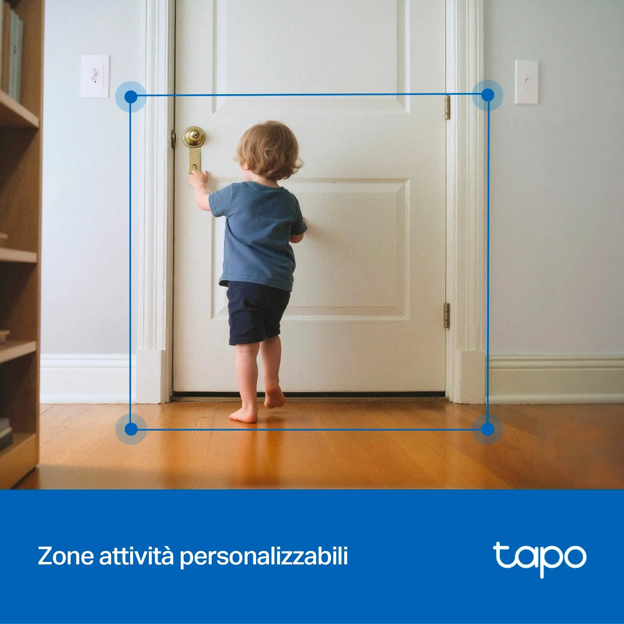 Tapo C250 Telecamera di sorveglianza 4K per interni 360° con rilevamento IA e zoom - immagine 8