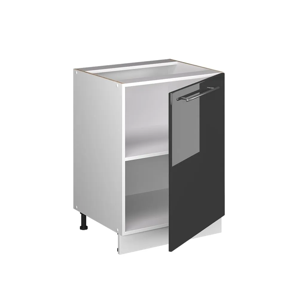 Vicco Fame-Line Mobile Base Cucina, Antracite Lucido/Bianco, 60 cm - immagine 7