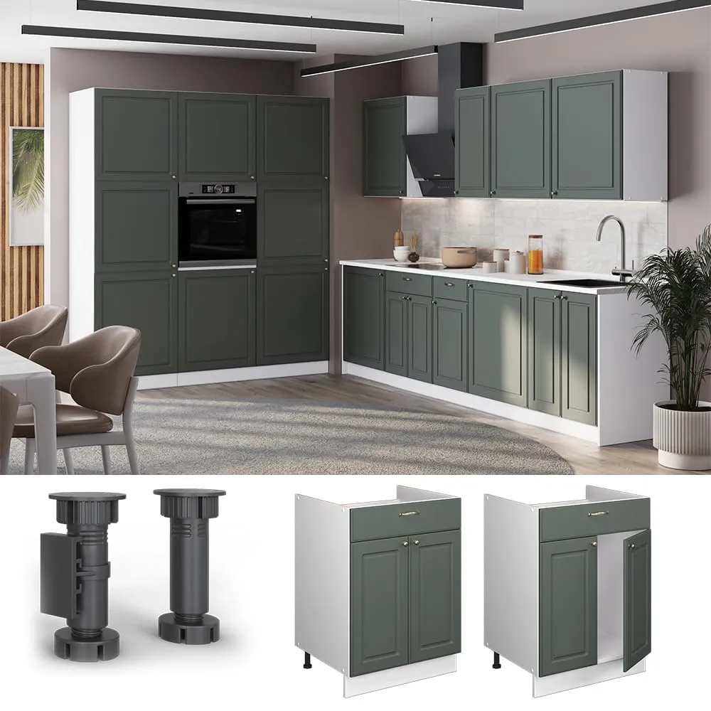 Vicco Fame-Line Mobile Base, Verde-oro Country/Bianco, 60 cm - immagine 5