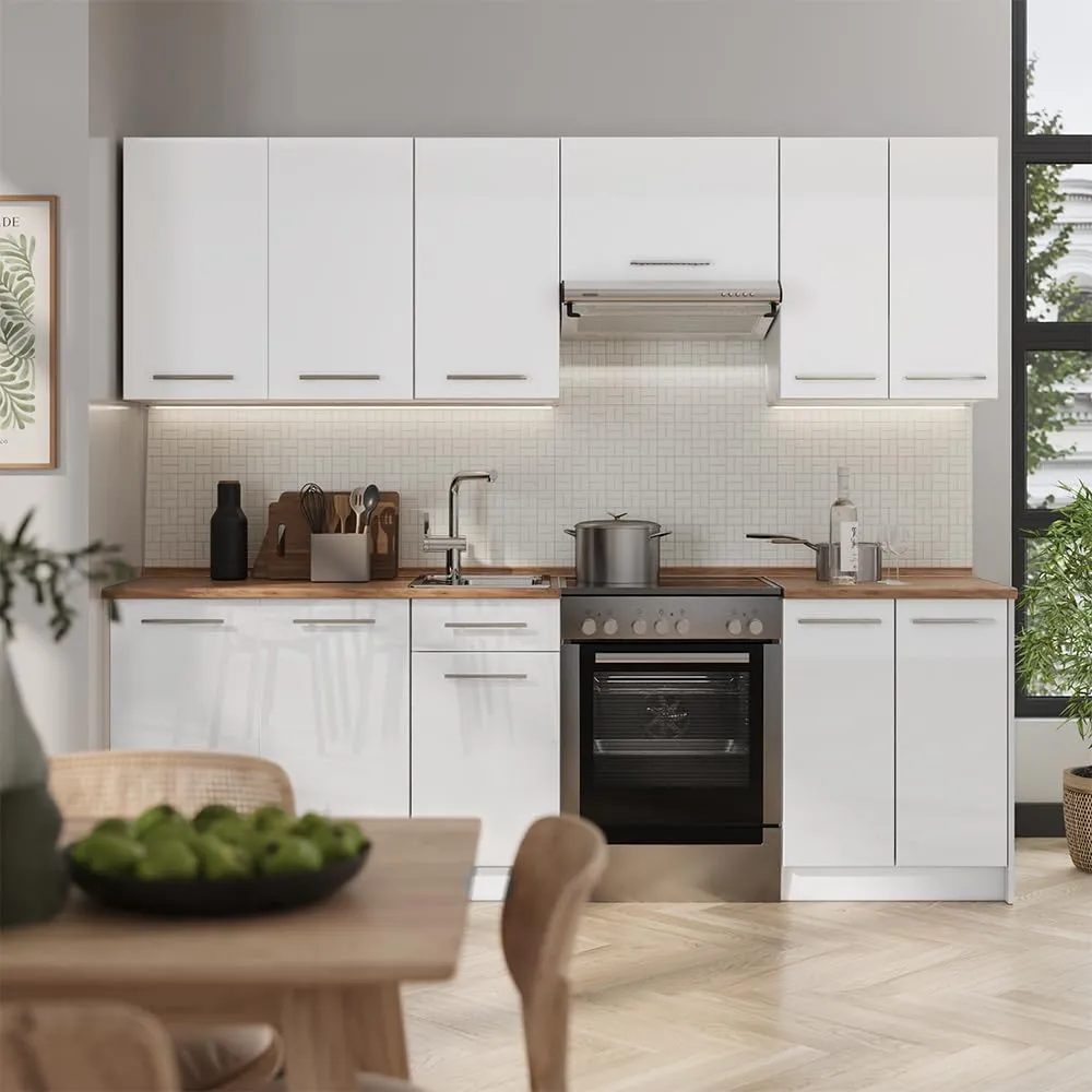 Vicco Fame-Line Mobile Base, Bianco Lucido/Bianco, 40 cm - immagine 5