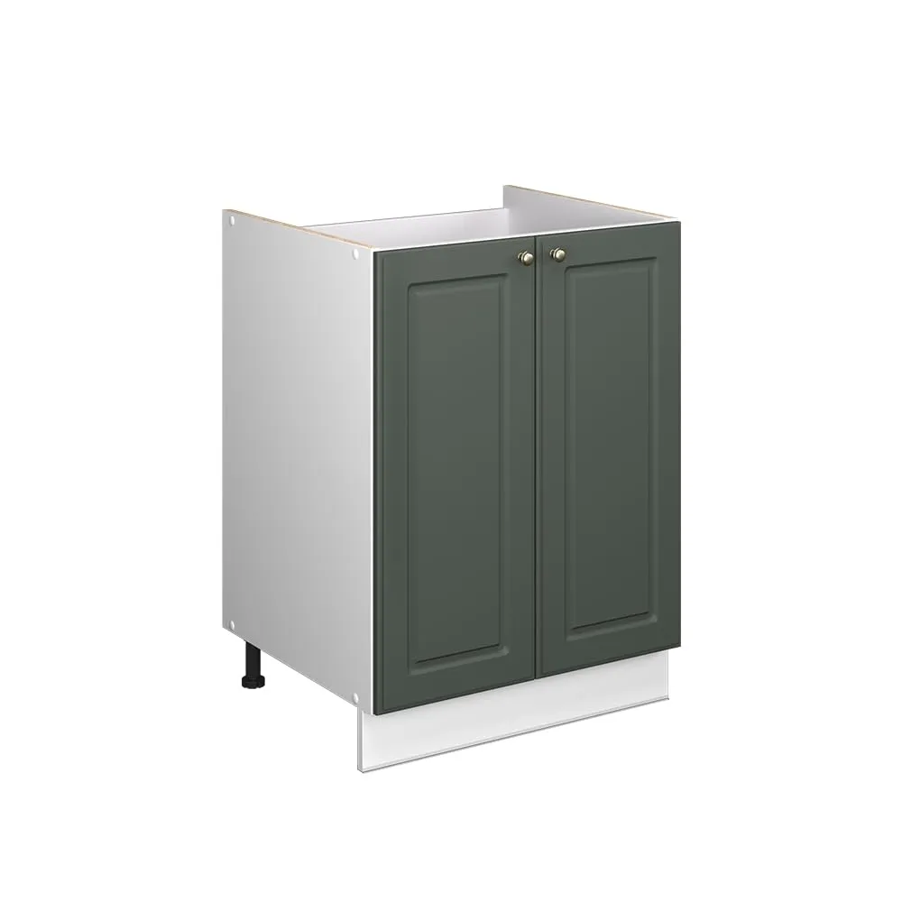 Vicco Mobile Lavello Cucina Fame-Line, Verde-oro Country/Bianco, 60 cm - immagine 1