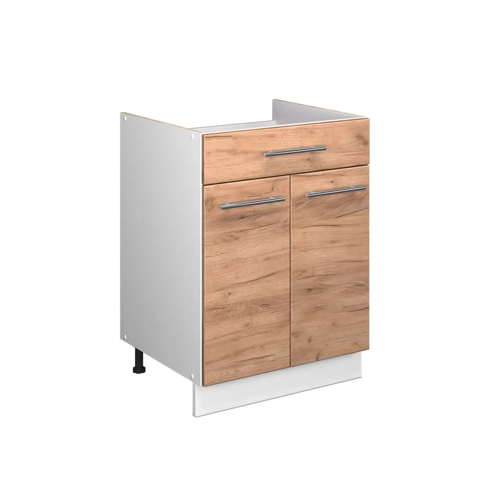Vicco Fame-Line Mobile Base, Rovere Dorato/Bianco, 60 cm - immagine 1