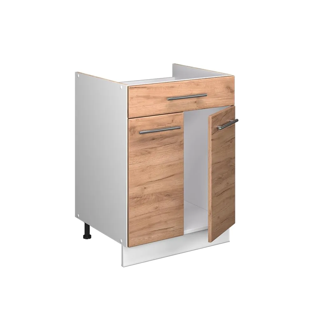 Vicco Fame-Line Mobile Base, Rovere Dorato/Bianco, 60 cm - immagine 6
