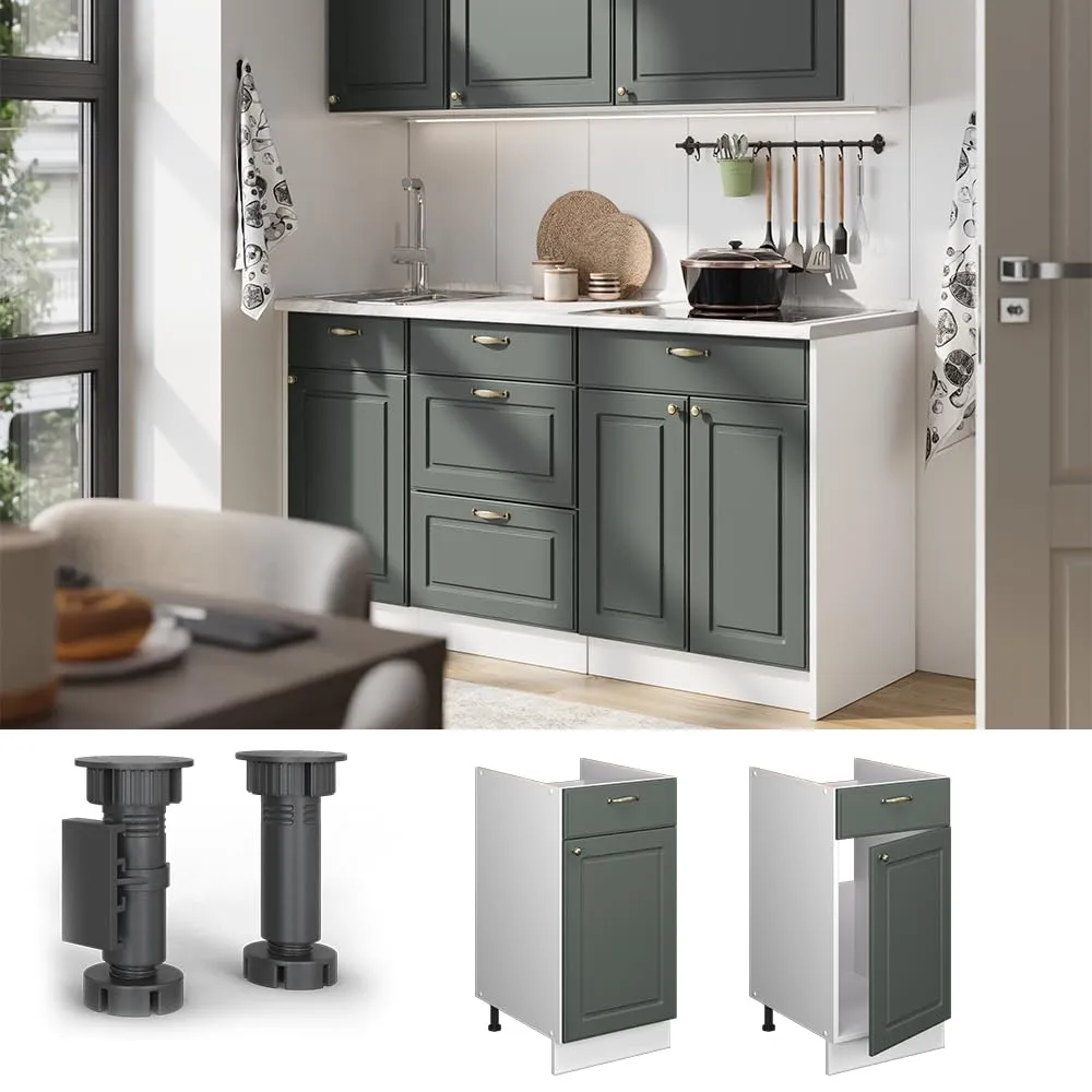 Vicco Fame-Line Mobile Base, Verde-oro Country/Bianco, 40 cm - immagine 5