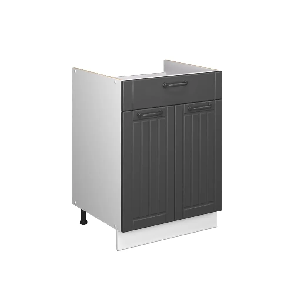 Vicco Fame-Line Mobile Base, Grigio Scuro/Bianco, 60 cm - immagine 1
