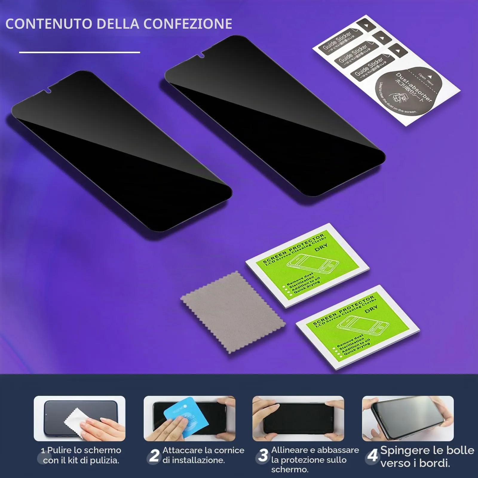 ELYCO Vetro Temperato Privacy per Samsung Galaxy A34 5G, 2 Pezzi - immagine 8