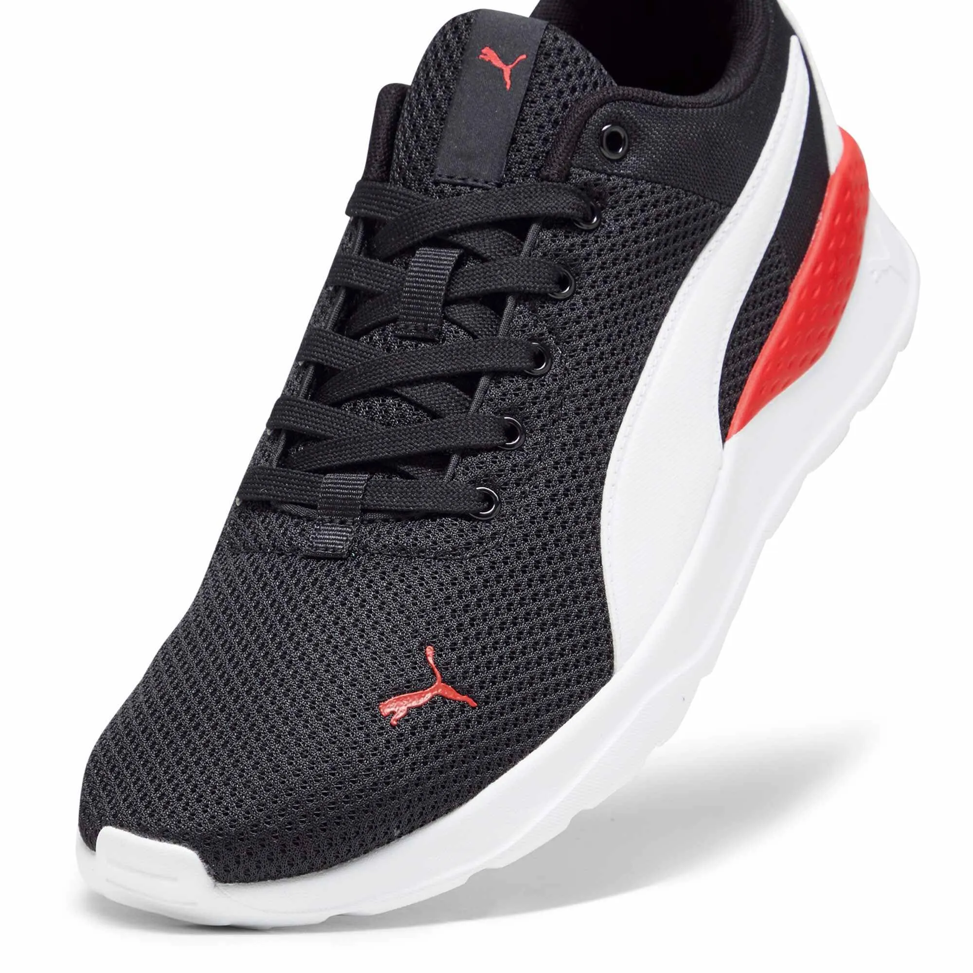 PUMA Anzarun Lite Sneakers, Puma Black Puma White For All Time Red, 44 EU - immagine 7