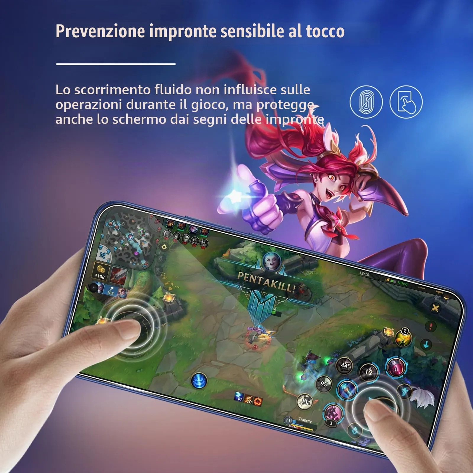 ELYCO Vetro Temperato per OPPO A6 Pro 4G/5G, 3+3 Pezzi Pellicola - immagine 4
