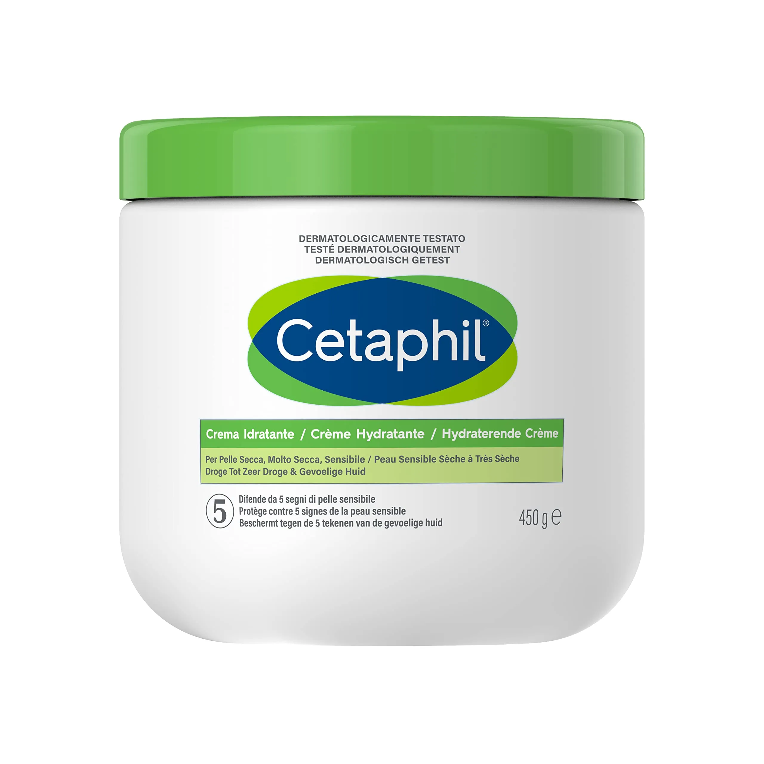 Cetaphil Crema Idratante Viso e Corpo, 450g - immagine 1