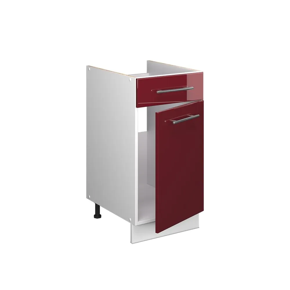 Vicco Fame-Line Mobile Base, Bordeaux Lucido/Bianco, 40 cm - immagine 6