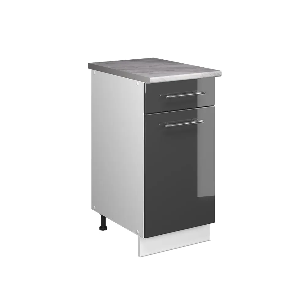 Vicco Fame-Line Mobile Base, Antracite Lucido/Bianco, 40 cm - immagine 1