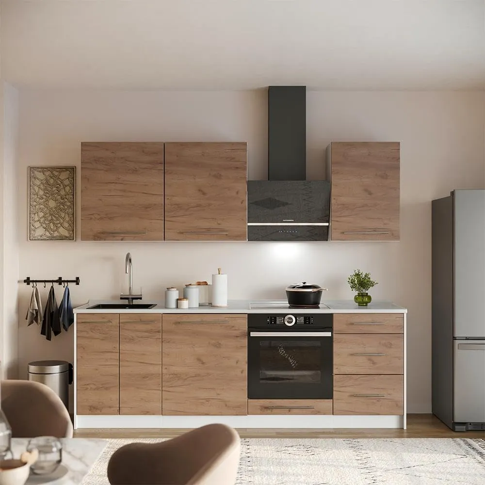 Vicco Fame-Line Mobiletto Base Cucina, Rovere Dorato/Bianco, 60 cm - immagine 6