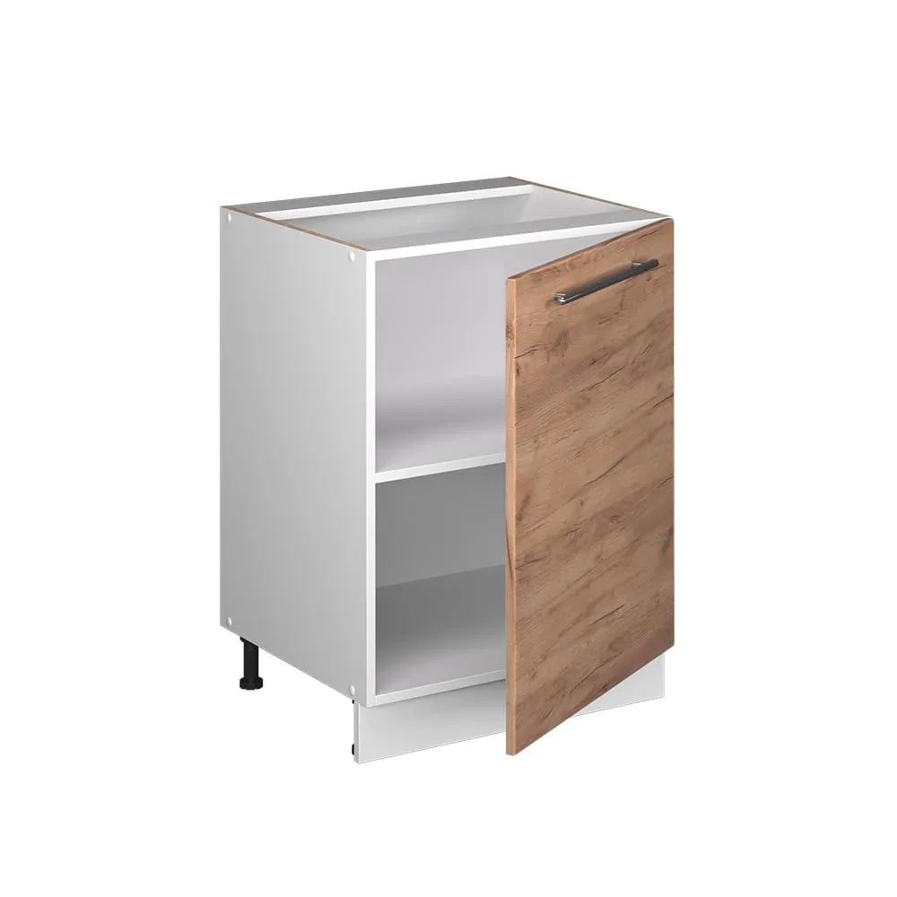 Vicco Fame-Line Mobiletto Base Cucina, Rovere Dorato/Bianco, 60 cm - immagine 7