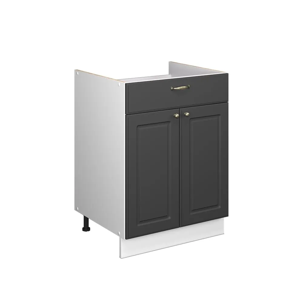 Vicco Fame-Line Mobile Base, Antracite Country/Bianco, 60 cm - immagine 1