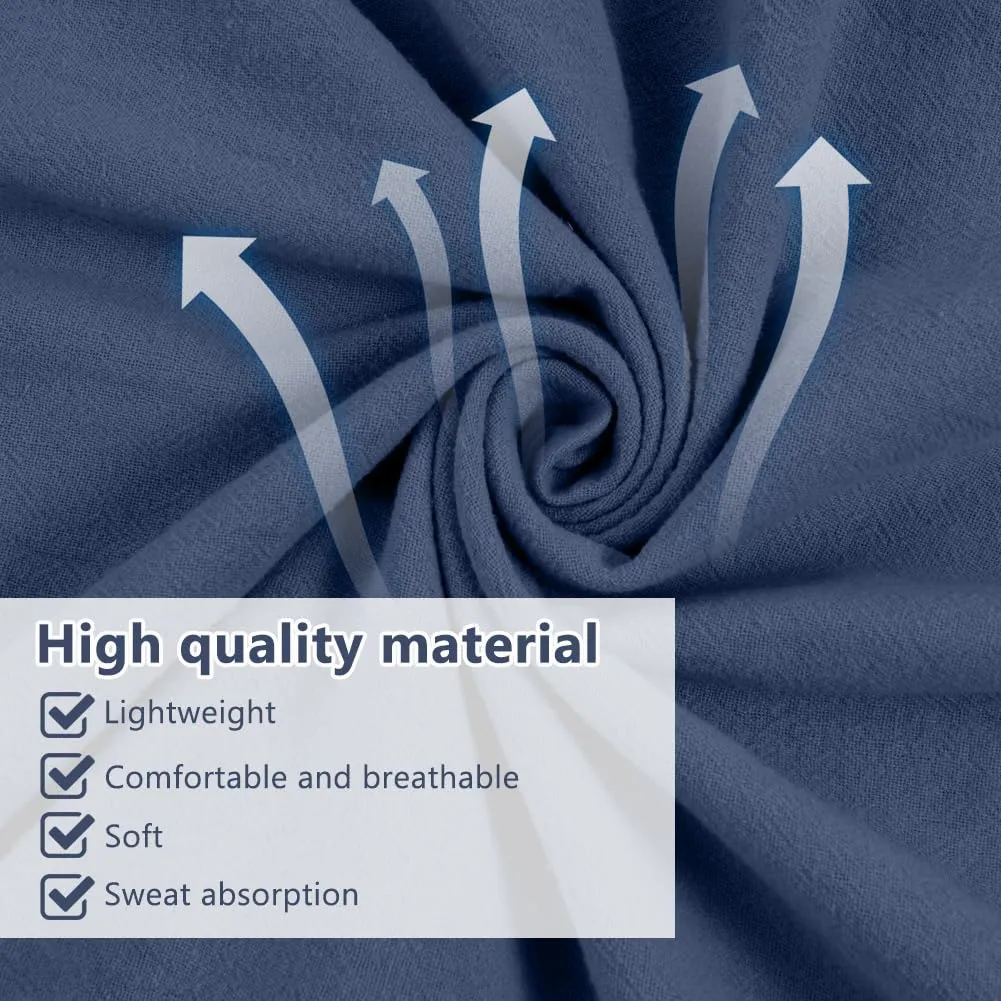 BSBUY Costume Medievale Rinascimentale da Uomo con Cintura - Blu Navy - immagine 4