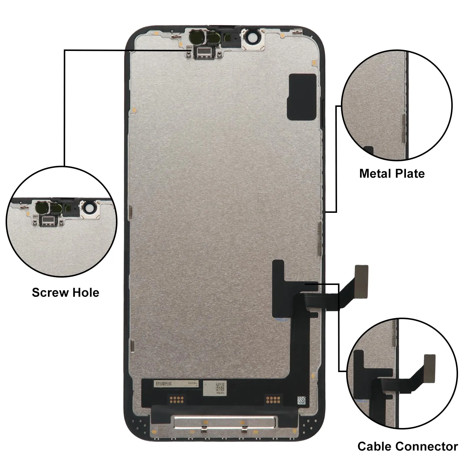 LL TRADER Schermo LCD 6,1'' per iPhone 16e e Kit di Riparazione - immagine 5