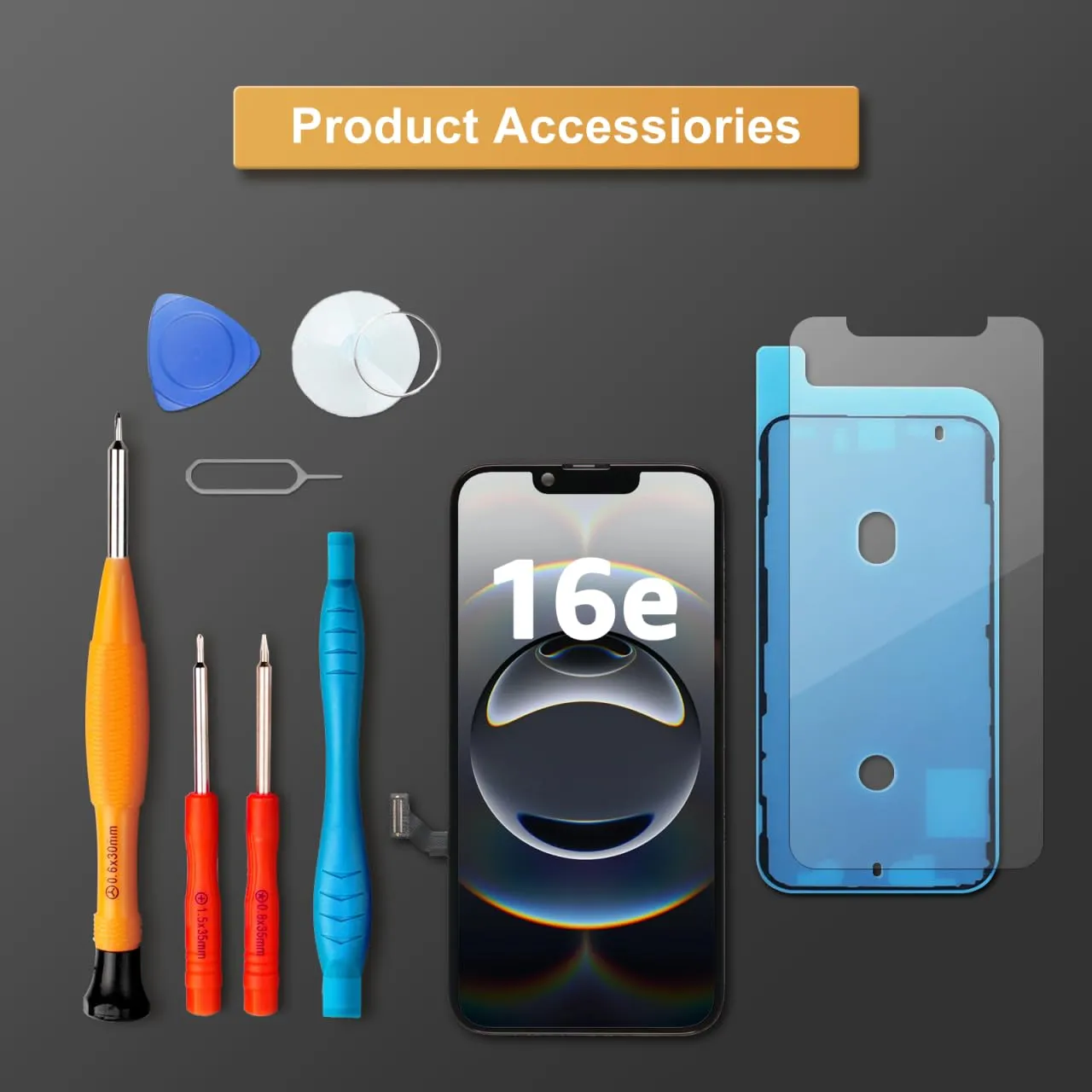 LL TRADER Schermo LCD 6,1'' per iPhone 16e e Kit di Riparazione - immagine 7