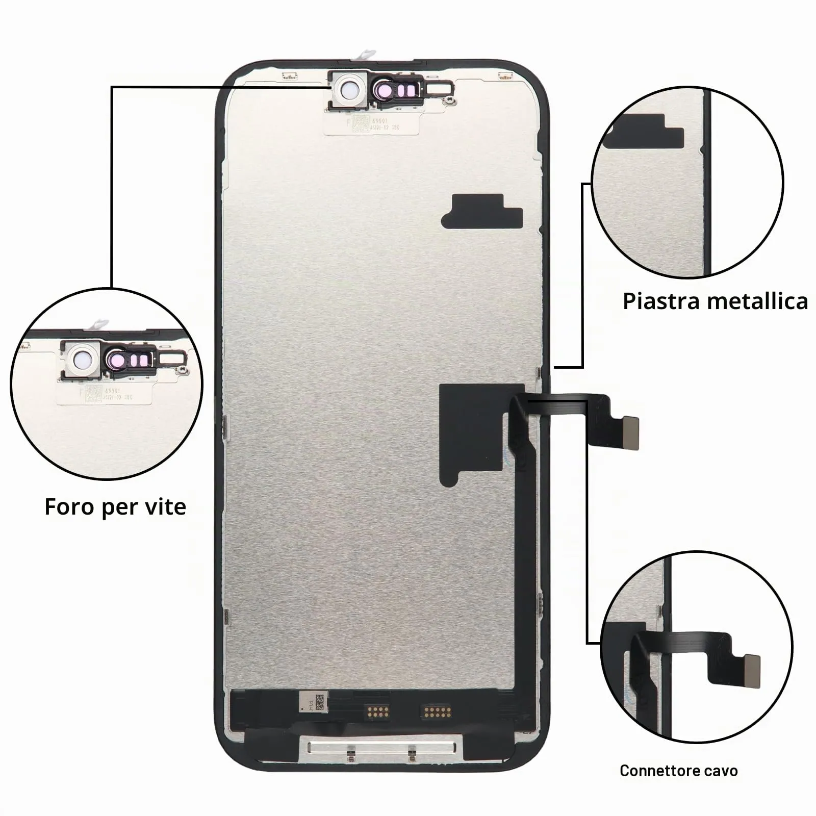 LL TRADER Schermo LCD 6,9'' per iPhone 16 Pro Max e Kit di Riparazione - immagine 5