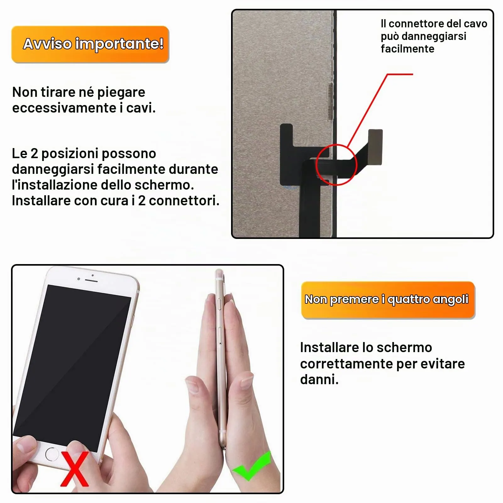LL TRADER Schermo LCD 6,3'' per iPhone 16 Pro e Kit di Riparazione - immagine 6
