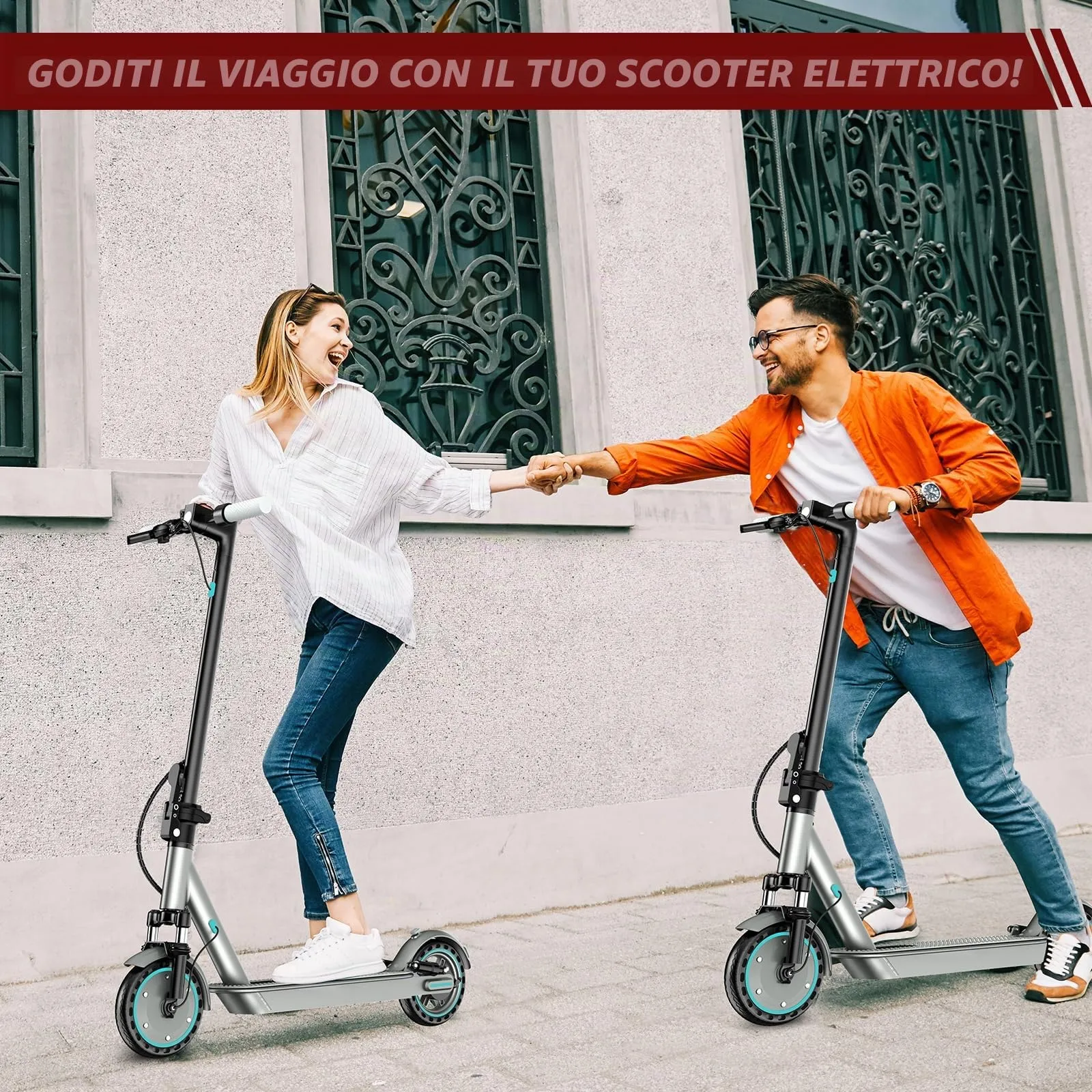 Zephyride V85 Monopattino Elettrico Adulto, Motore 350W/500W, Velocità 25km/H, Autonomia 35KM/45KM, Pieghevole - immagine 7