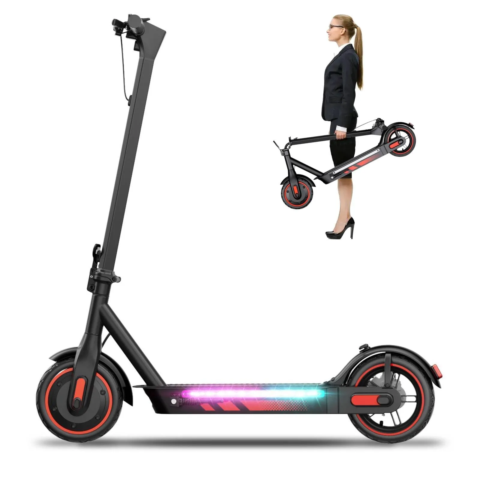 Zephyride V89 Monopattino Elettrico Adulto 500W, 25km/H, 45KM, Pneumatici 25,4 cm, Giallo - immagine 1