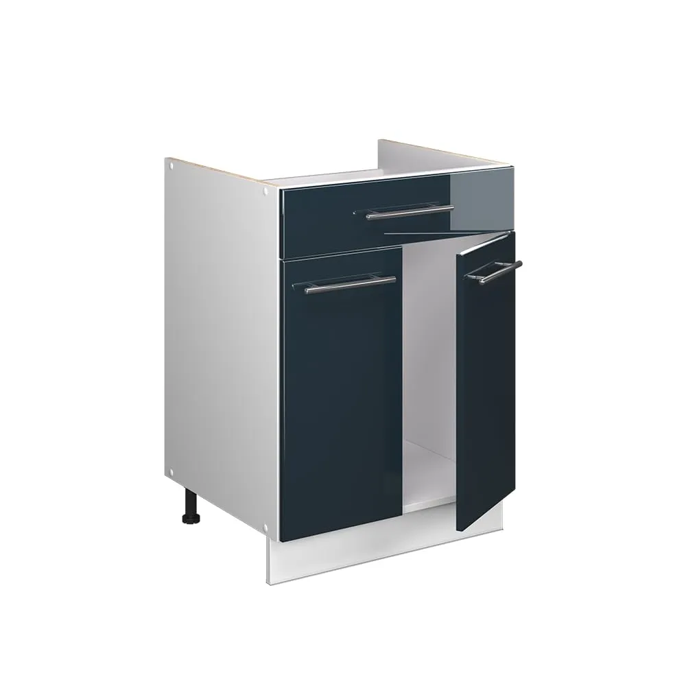 Vicco Fame-Line Mobile Base, Blu Scuro Lucido/Bianco, 60 cm - immagine 6