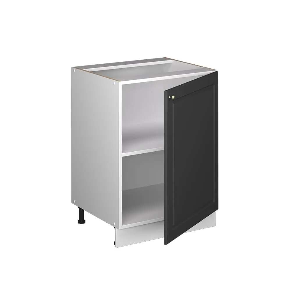 Vicco Mobiletto Base Cucina Fame-Line Antracite Country/Bianco 60 cm - immagine 6