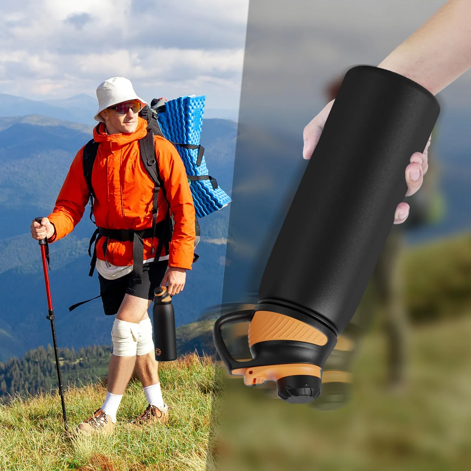 Fjbottle Borraccia Termica 1L Acciaio Inox con Tappo Magnetico - immagine 7
